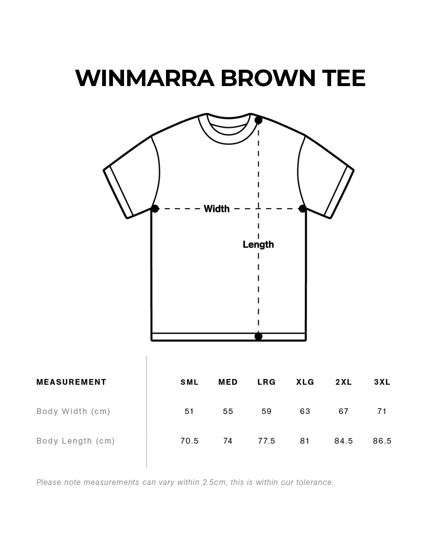 Winmarra Brown Tee