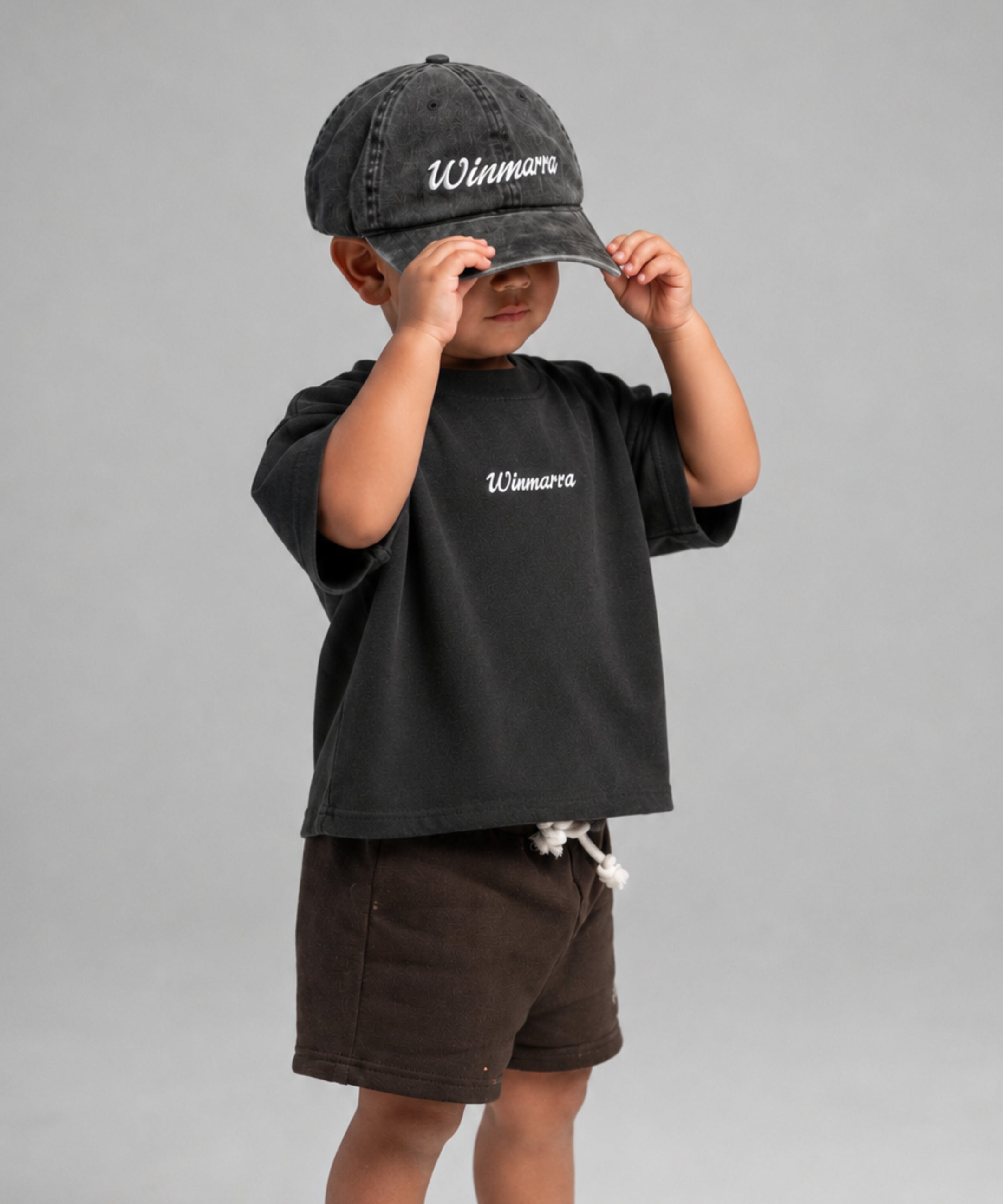 Winmarra Faded Black Tee Kids